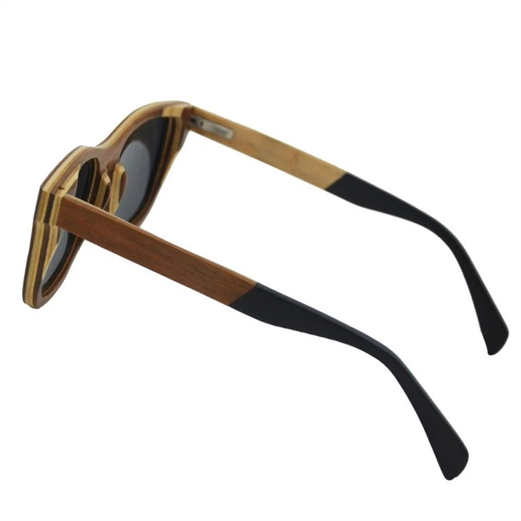 handmade eyewear polarized skateboardwood  sunglasses
