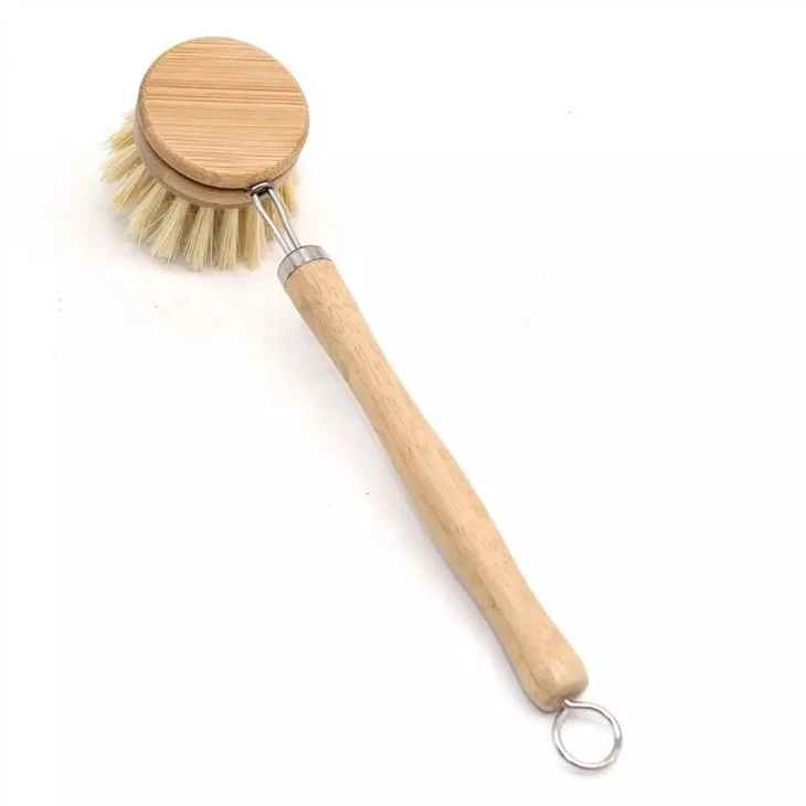 Long Handle wood Dish Brush Cleaning Tool